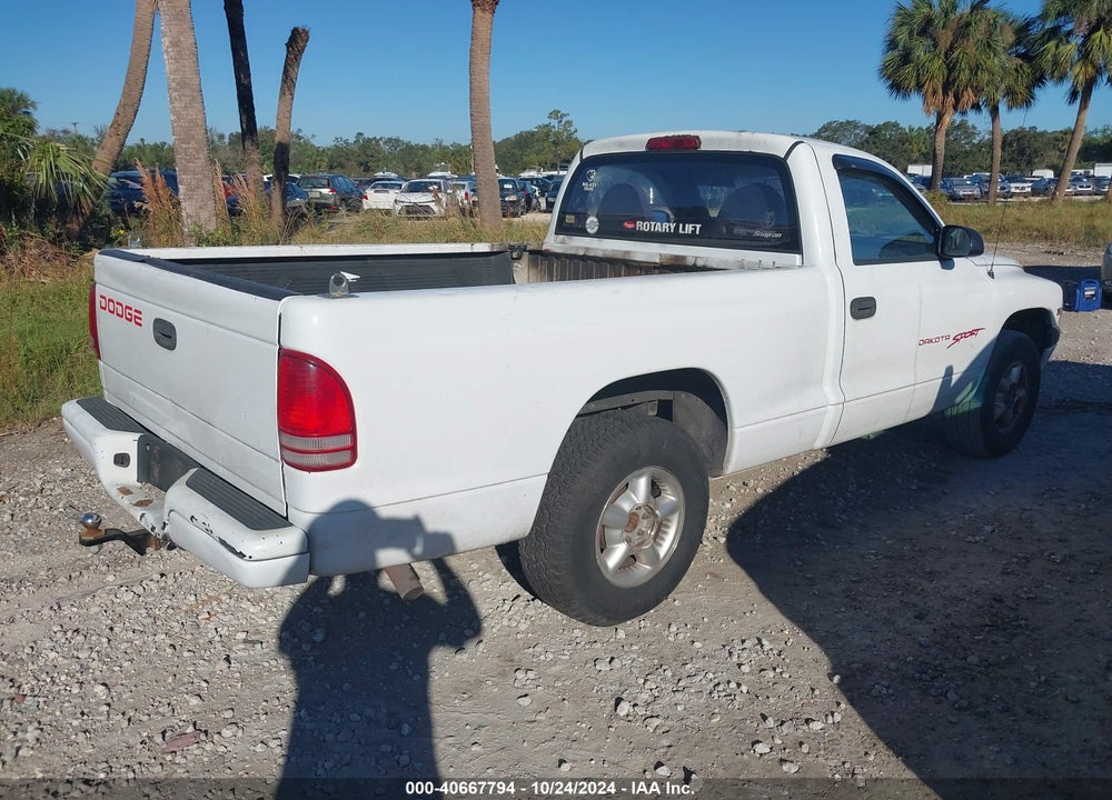 1999 DODGE DAKOTA SLT/SPORT VIN: 1B7FL26X3XS156985