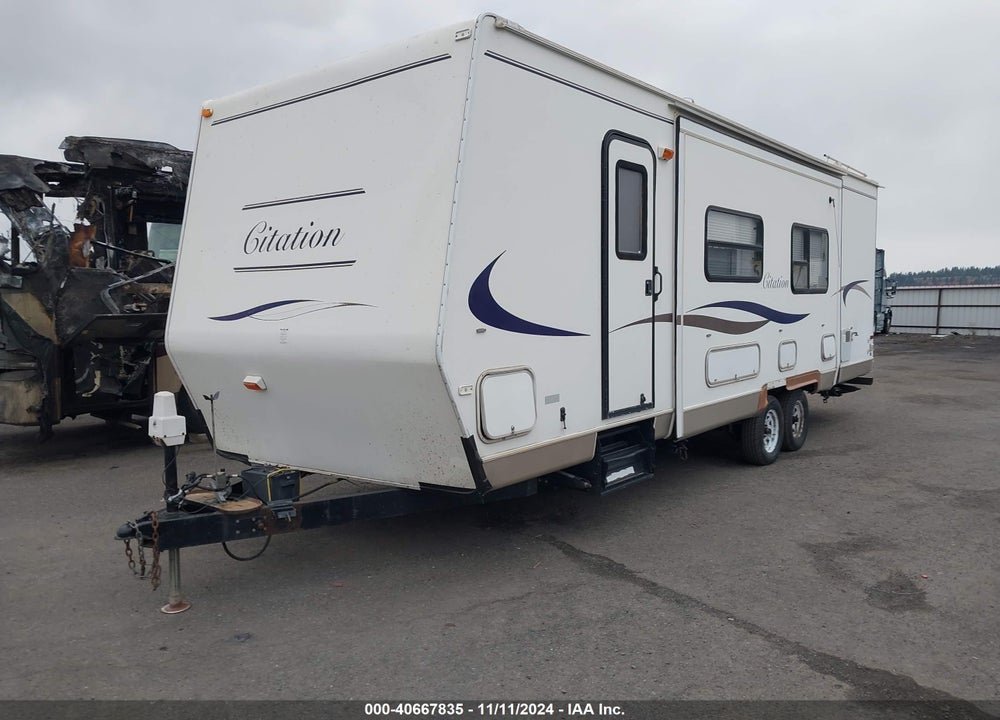 2004 THOR CITATION TRAVEL TRAILER VIN: 1CNTD86254M001017