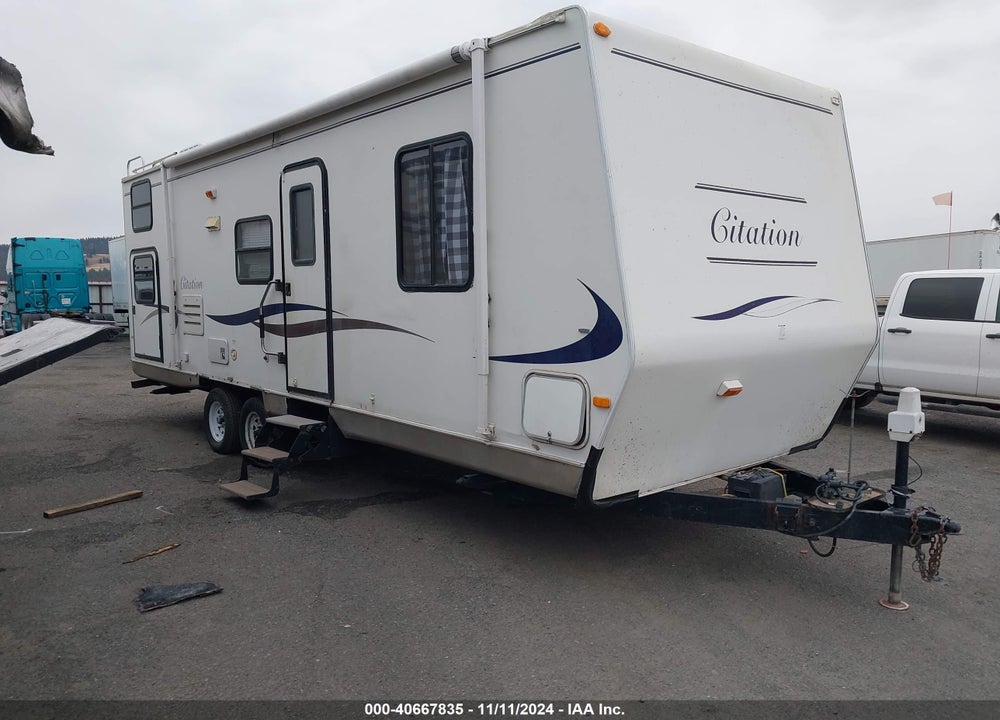 2004 THOR CITATION TRAVEL TRAILER VIN: 1CNTD86254M001017