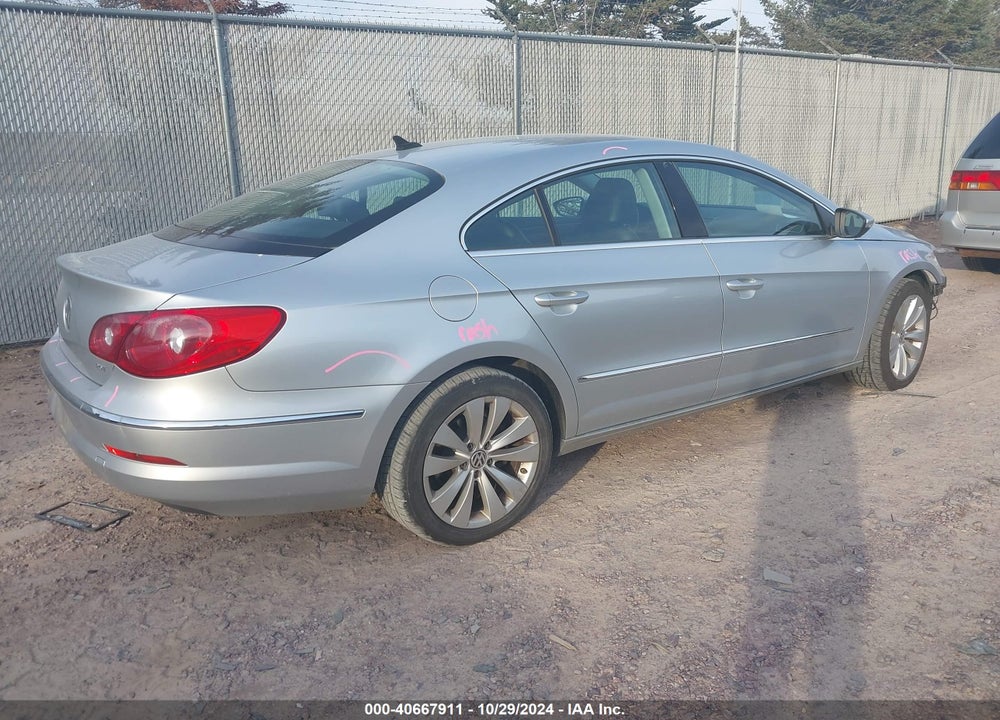 2012 VOLKSWAGEN CC SPORT VIN: WVWMN7AN2CE540737