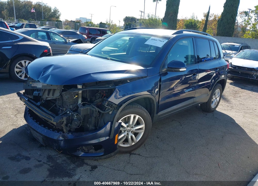 2015 VOLKSWAGEN TIGUAN S VIN: WVGAV7AX3FW539885