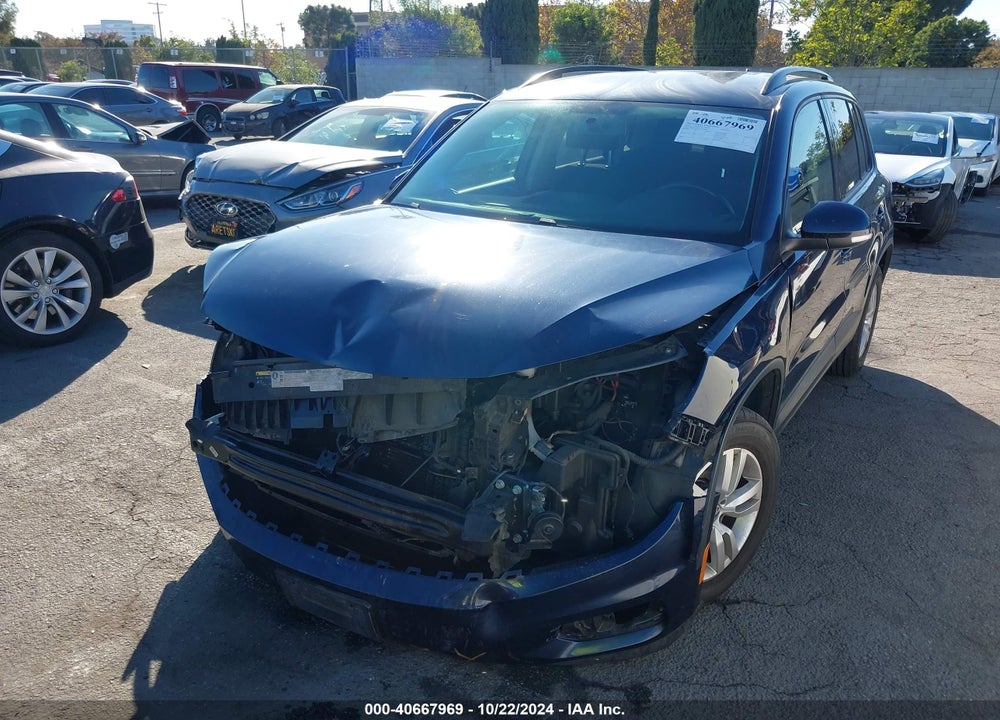 2015 VOLKSWAGEN TIGUAN S VIN: WVGAV7AX3FW539885
