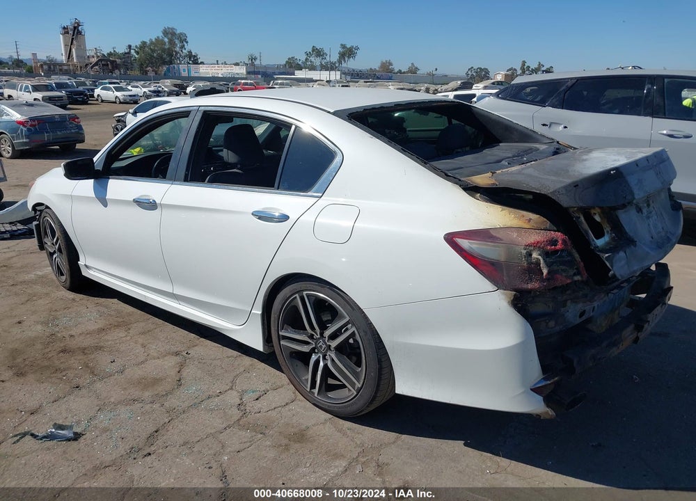 2016 HONDA ACCORD SPORT VIN: 1HGCR2F57GA182092