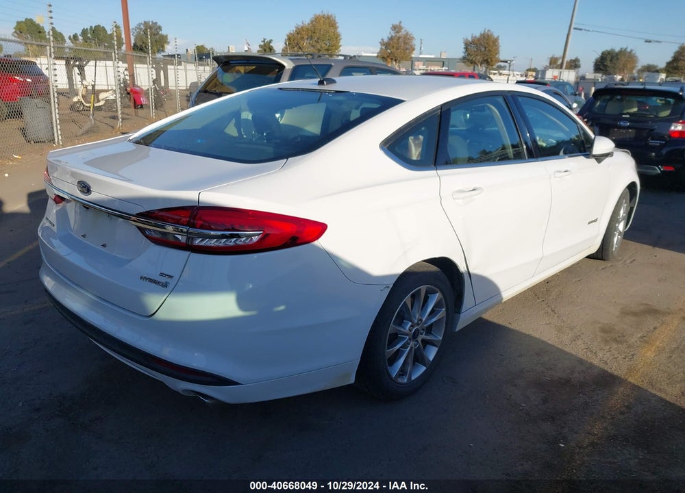 2017 FORD FUSION HYBRID SE VIN: 3FA6P0LU4HR356229
