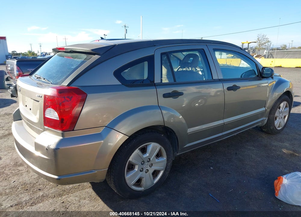 2007 DODGE CALIBER SXT VIN: 1B3HB48B17D374387