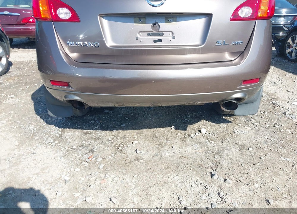 2009 NISSAN MURANO SL VIN: JN8AZ18W09W108996