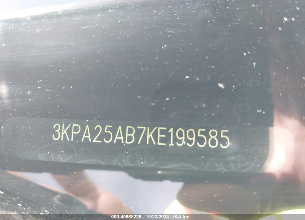 2019 KIA RIO 5-DOOR S VIN: 3KPA25AB7KE199585