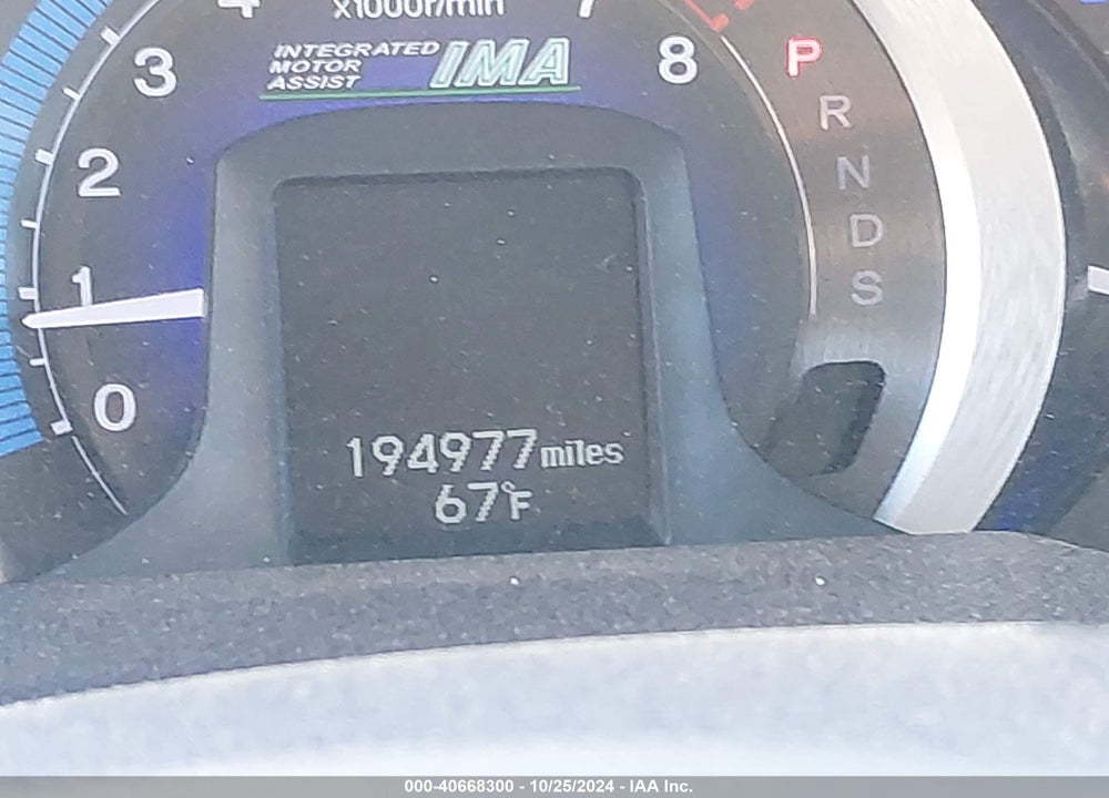 2010 HONDA INSIGHT EX VIN: JHMZE2H76AS032638