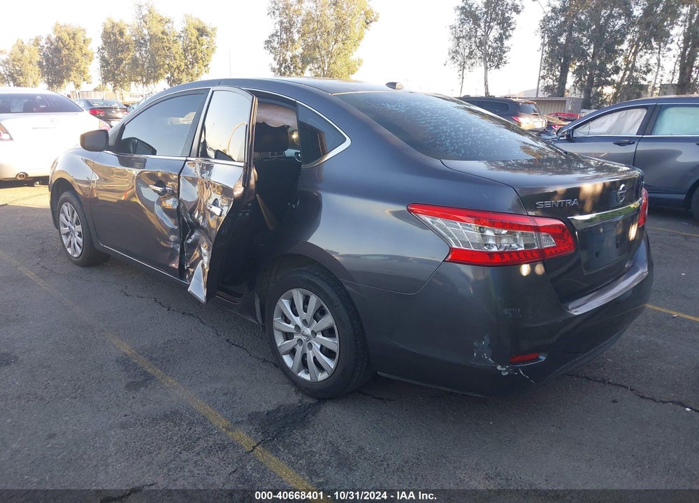 2015 NISSAN SENTRA SV VIN: 3N1AB7AP8FY320297