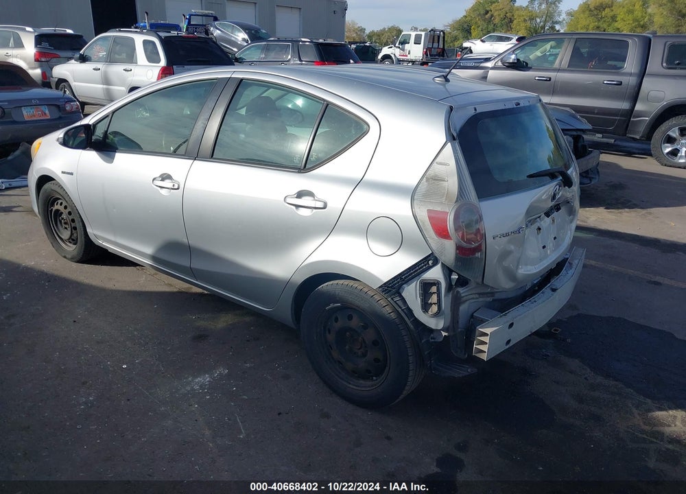 2012 TOYOTA PRIUS C TWO VIN: JTDKDTB31C1502469