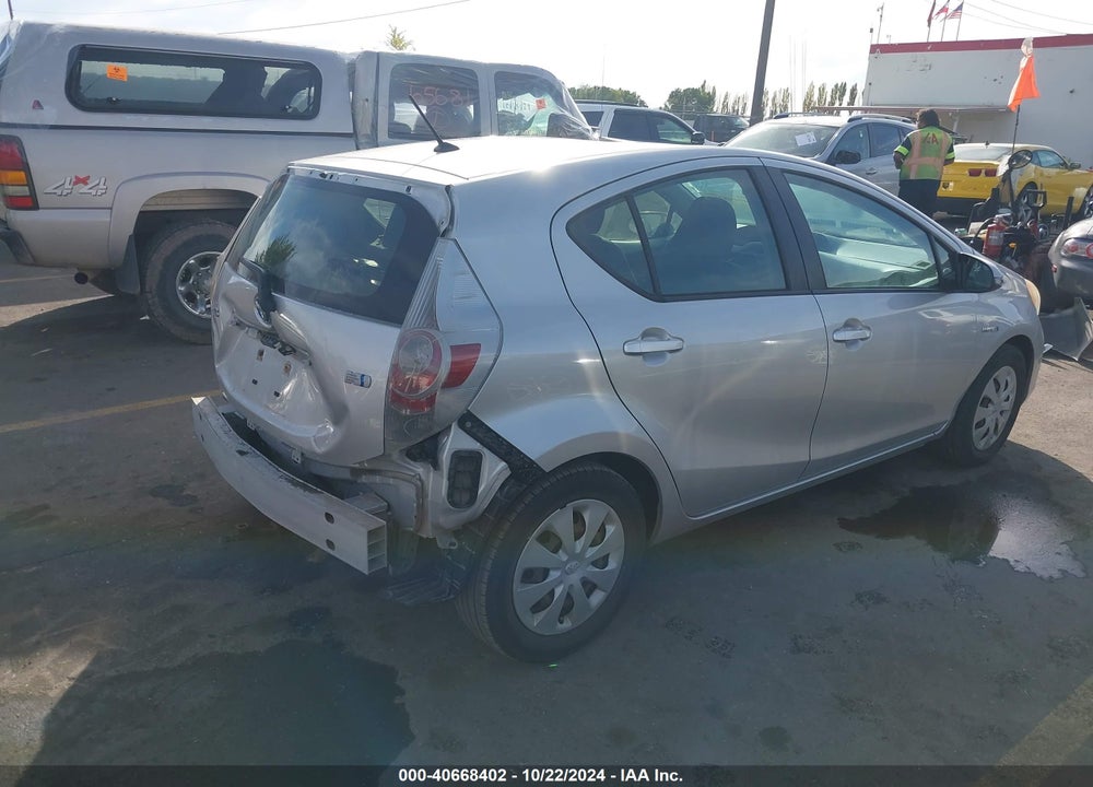 2012 TOYOTA PRIUS C TWO VIN: JTDKDTB31C1502469