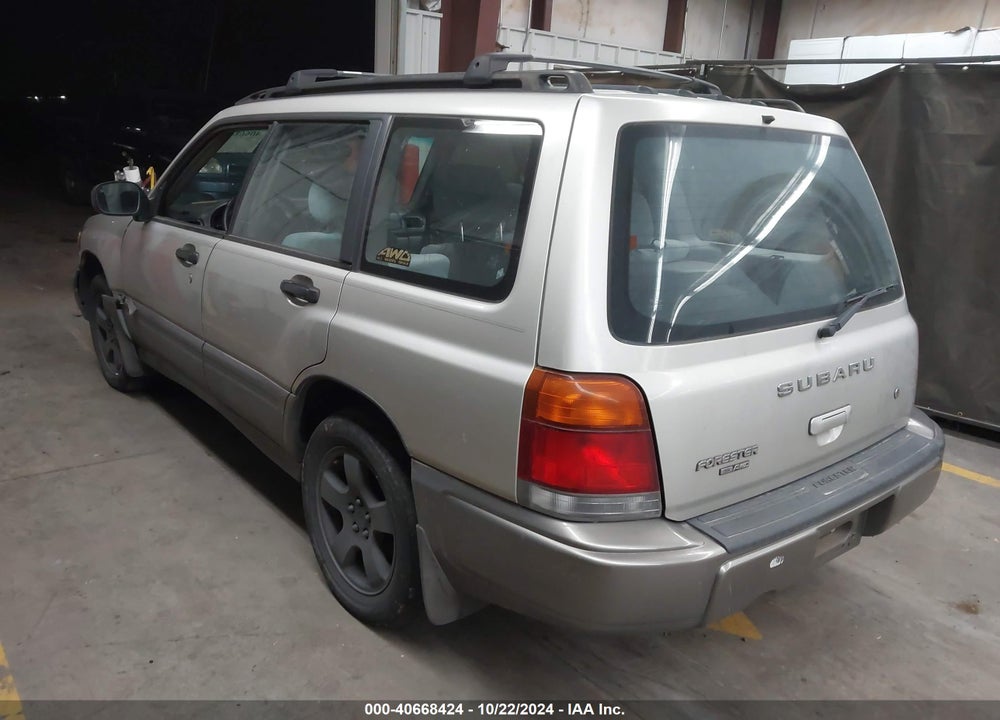 2000 SUBARU FORESTER S VIN: JF1SF6559YH705493