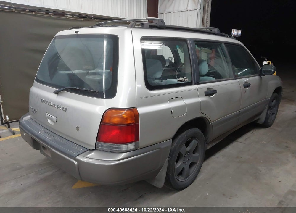 2000 SUBARU FORESTER S VIN: JF1SF6559YH705493
