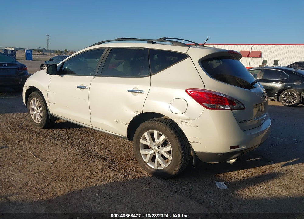2013 NISSAN MURANO SL VIN: JN8AZ1MU3DW208944