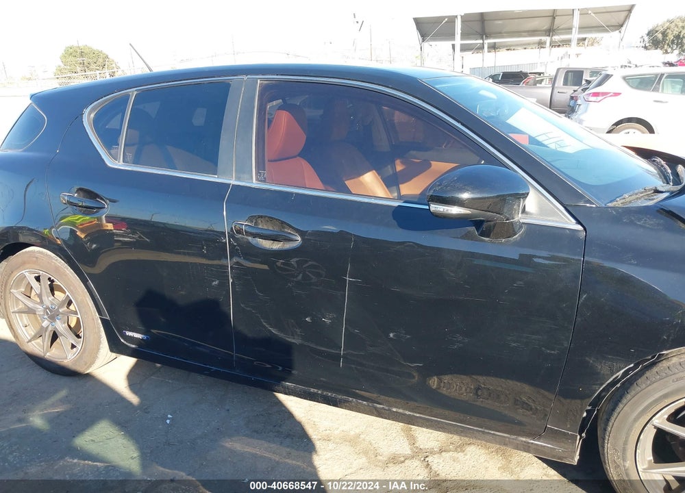 2012 LEXUS CT 200H PREMIUM VIN: JTHKD5BH0C2081098