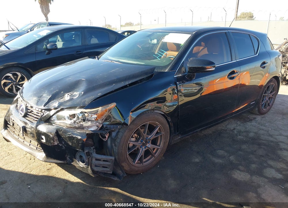 2012 LEXUS CT 200H PREMIUM VIN: JTHKD5BH0C2081098
