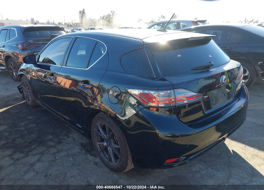 2012 LEXUS CT 200H PREMIUM VIN: JTHKD5BH0C2081098