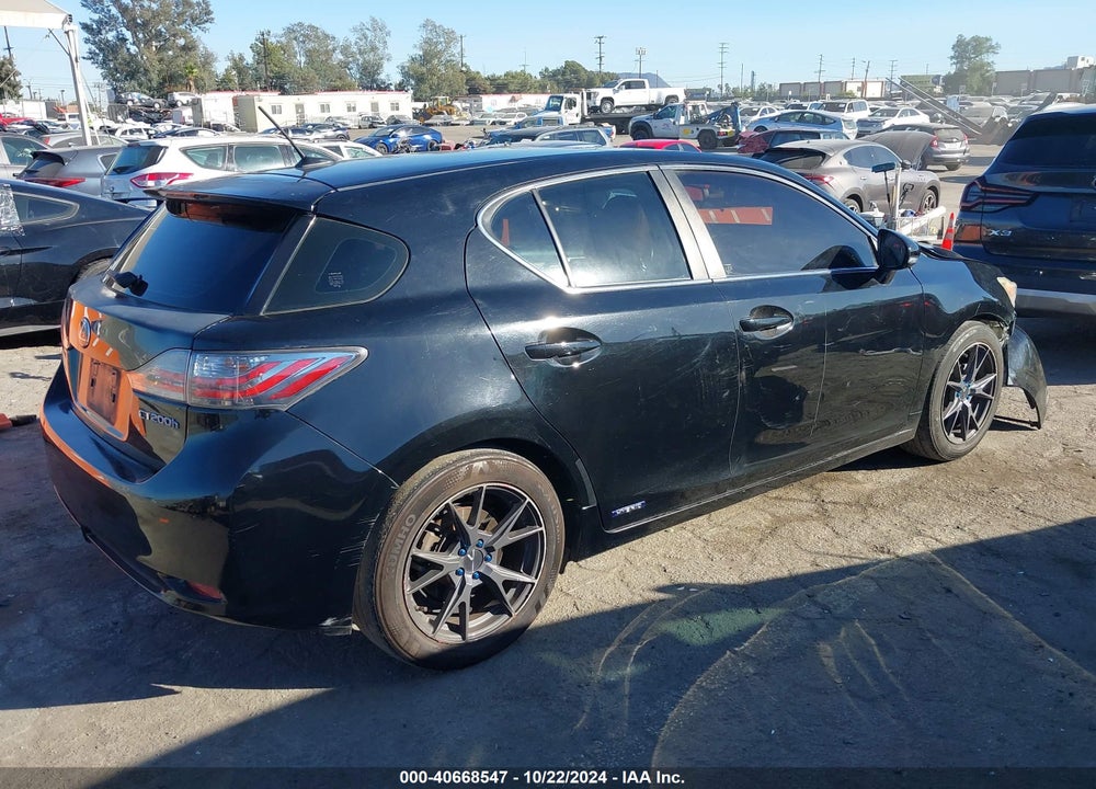 2012 LEXUS CT 200H PREMIUM VIN: JTHKD5BH0C2081098
