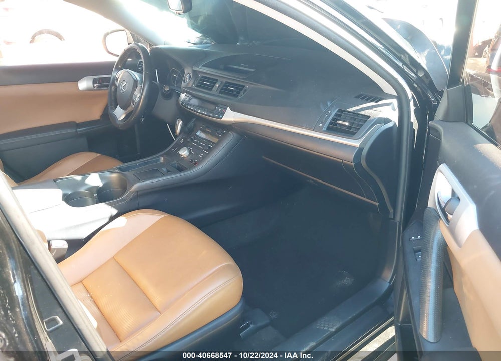 2012 LEXUS CT 200H PREMIUM VIN: JTHKD5BH0C2081098