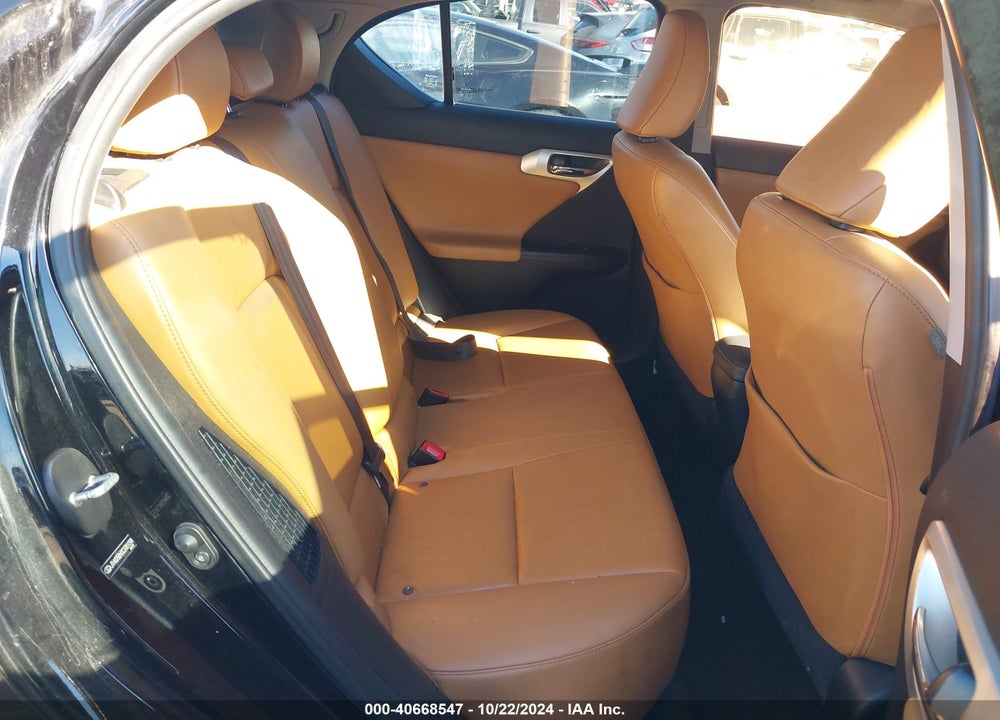 2012 LEXUS CT 200H PREMIUM VIN: JTHKD5BH0C2081098