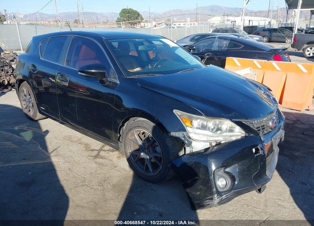 2012 LEXUS CT 200H PREMIUM VIN: JTHKD5BH0C2081098