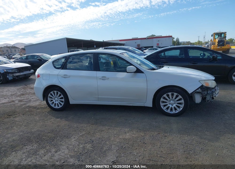 2008 SUBARU IMPREZA 2.5I VIN: JF1GH61648H836782