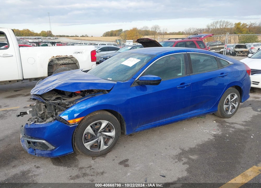 2019 HONDA CIVIC LX VIN: 19XFC2F65KE013877