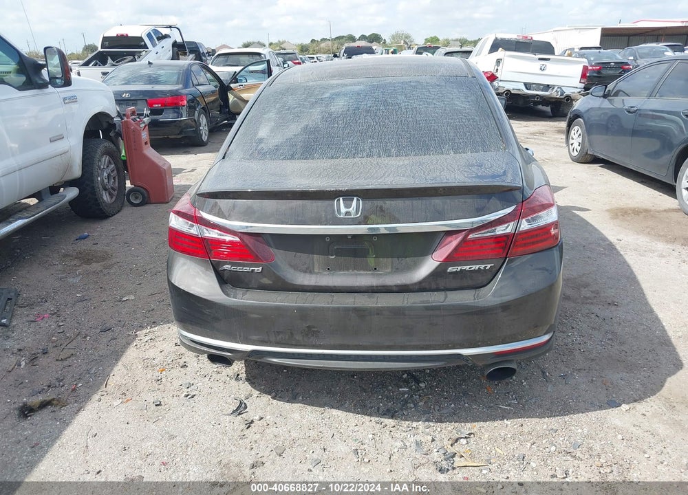2016 HONDA ACCORD SPORT VIN: 1HGCR2F56GA037822