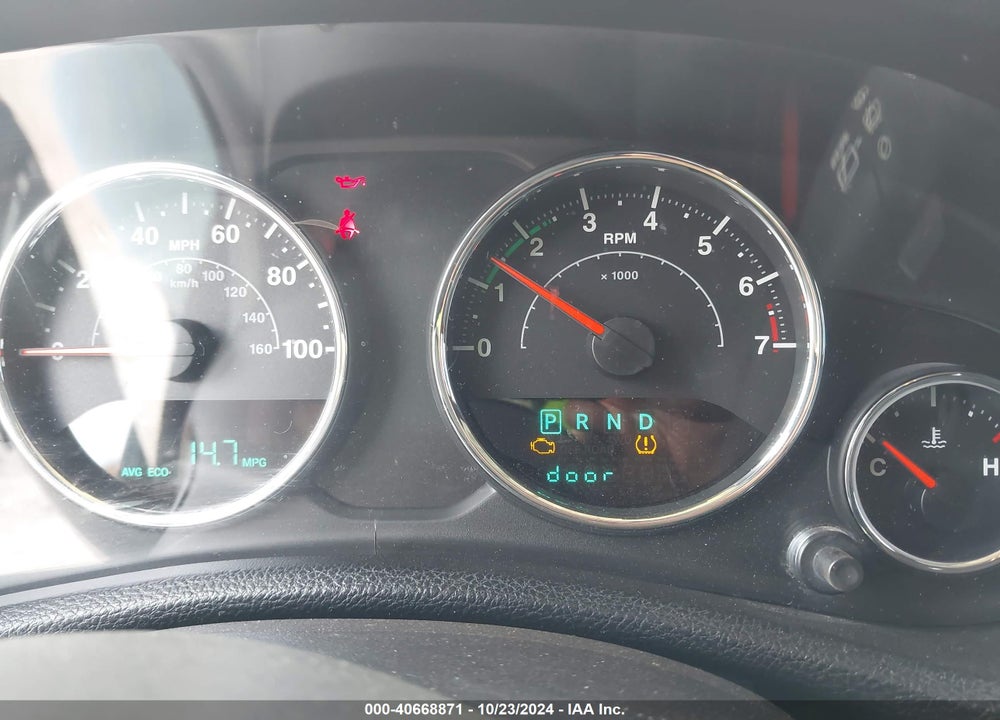 2012 JEEP WRANGLER UNLIMITED SPORT VIN: 1C4HJWDG3CL244089