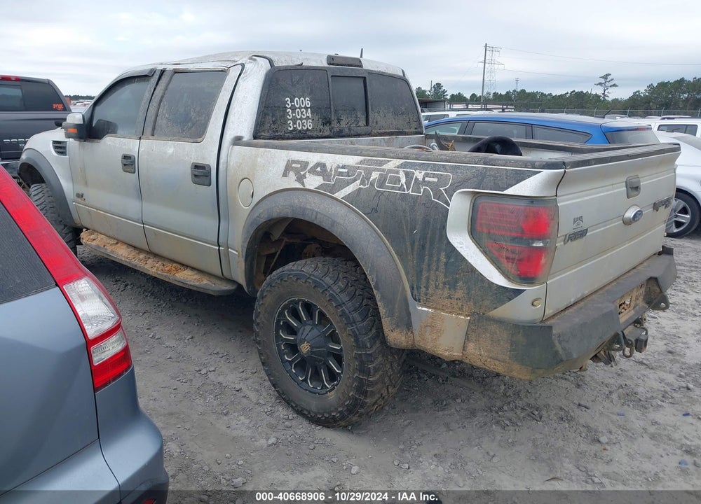 2013 FORD F-150 SVT RAPTOR VIN: 1FTFW1R68DFA42263
