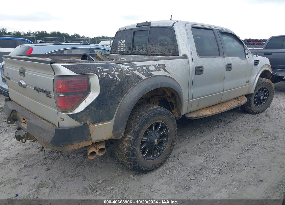 2013 FORD F-150 SVT RAPTOR VIN: 1FTFW1R68DFA42263