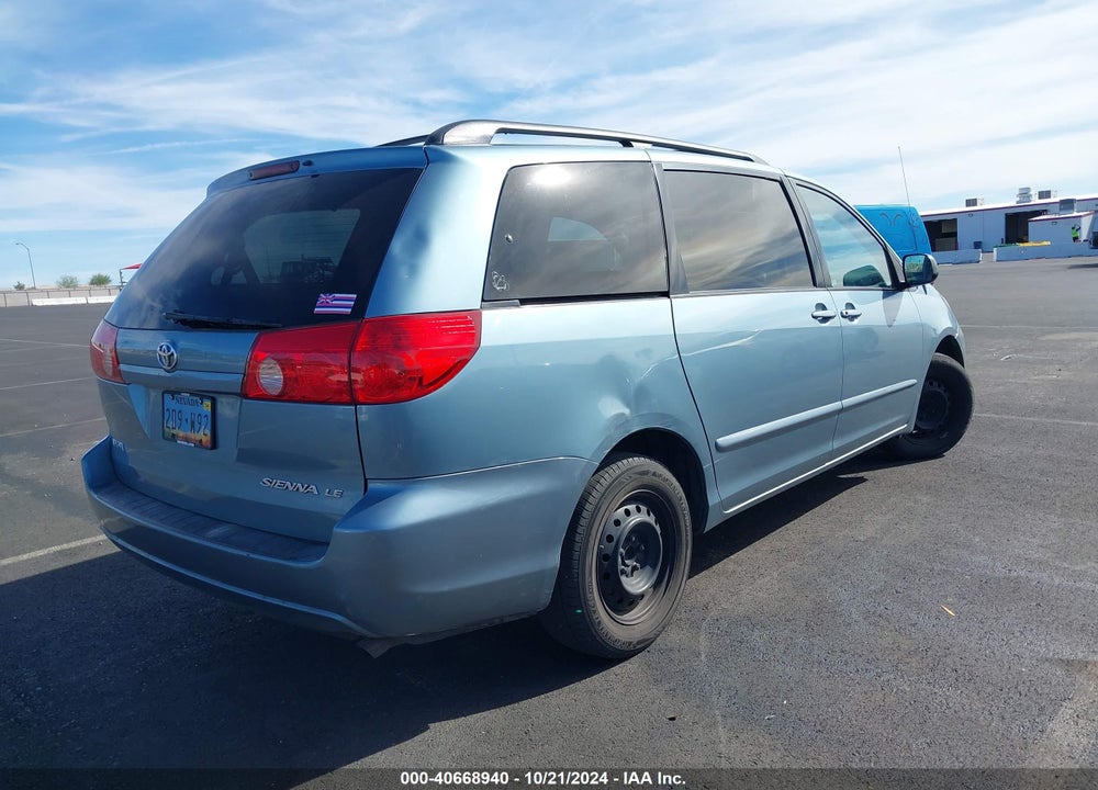 2008 TOYOTA SIENNA LE VIN: 5TDZK23C68S127668