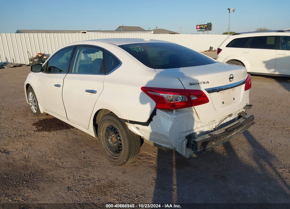2016 NISSAN SENTRA SV VIN: 3N1AB7AP9GY295363