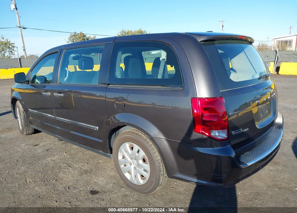 2016 DODGE GRAND CARAVAN AMERICAN VALUE PKG VIN: 2C4RDGBG7GR315408