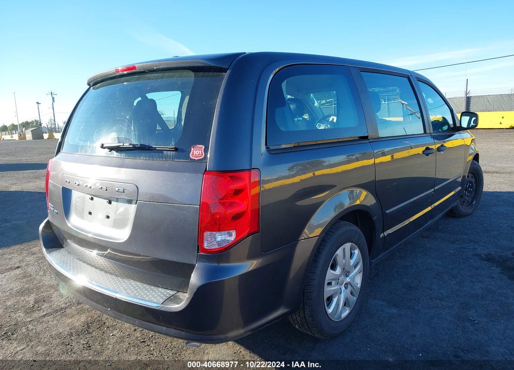 2016 DODGE GRAND CARAVAN AMERICAN VALUE PKG VIN: 2C4RDGBG7GR315408