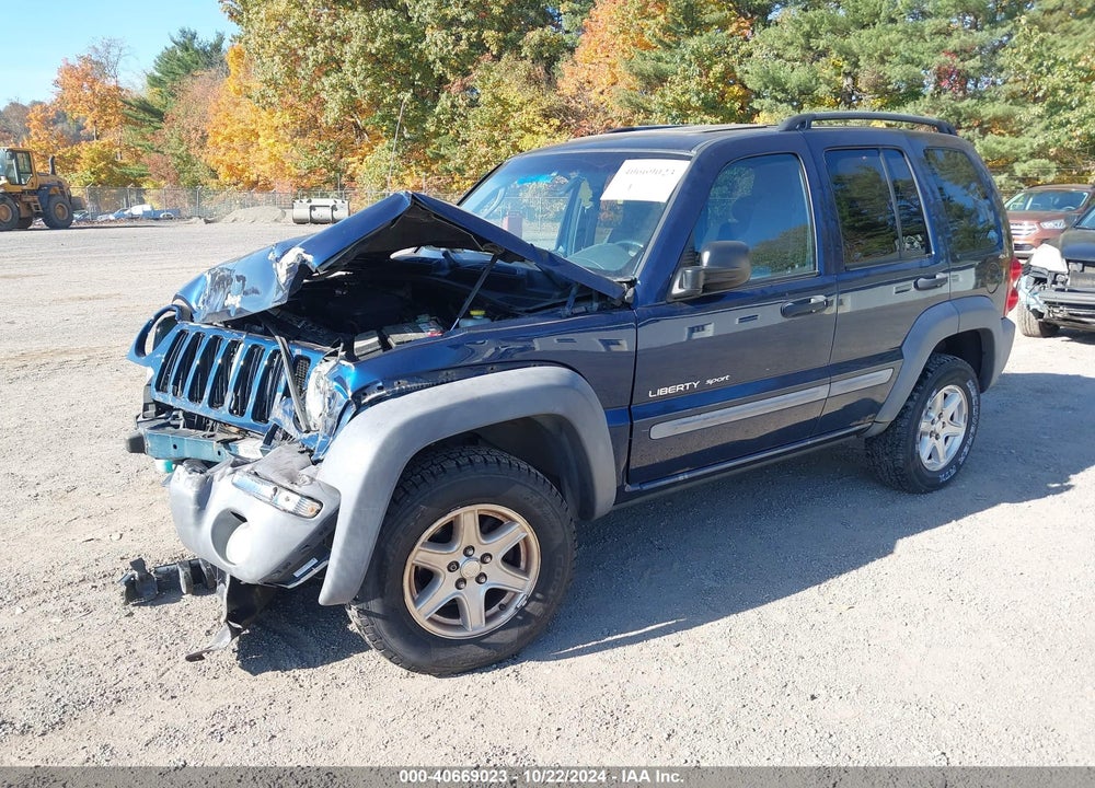 2002 JEEP LIBERTY SPORT VIN: 1J4GL48KX2W208979