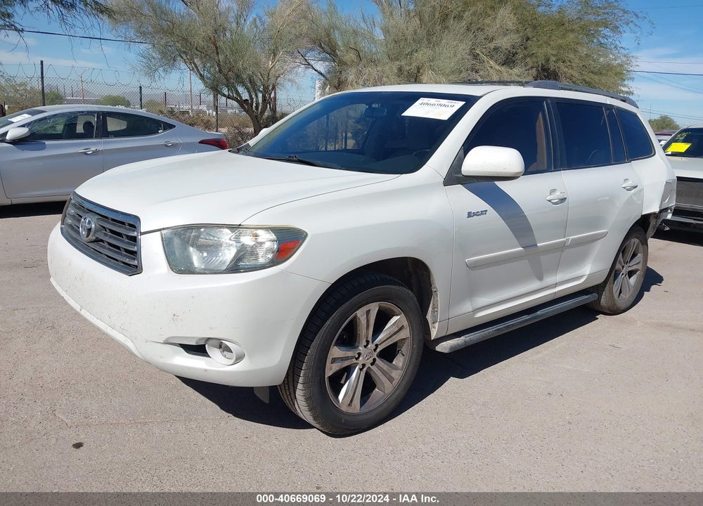 2009 TOYOTA HIGHLANDER SPORT VIN: JTEDS43A092085572