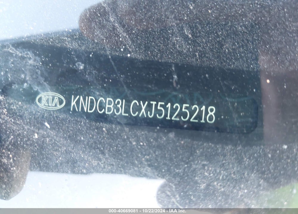 2018 KIA NIRO LX VIN: KNDCB3LCXJ5125218