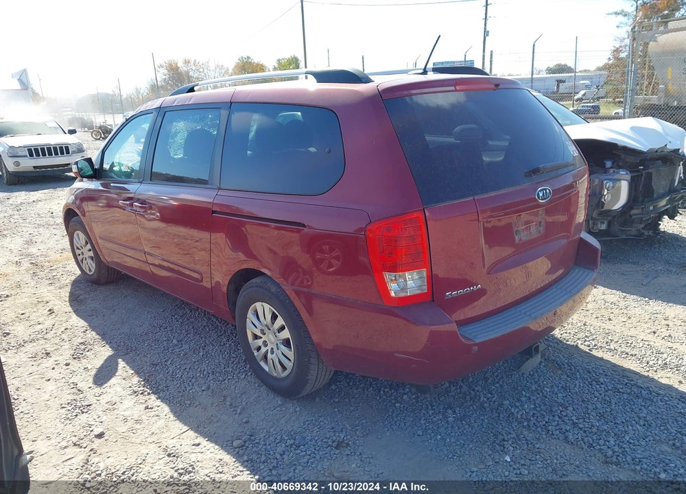 2012 KIA SEDONA LX VIN: KNDMG4C79C6415963