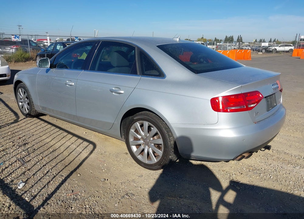2009 AUDI A4 2.0T PREMIUM VIN: WAUSF78K19N041370