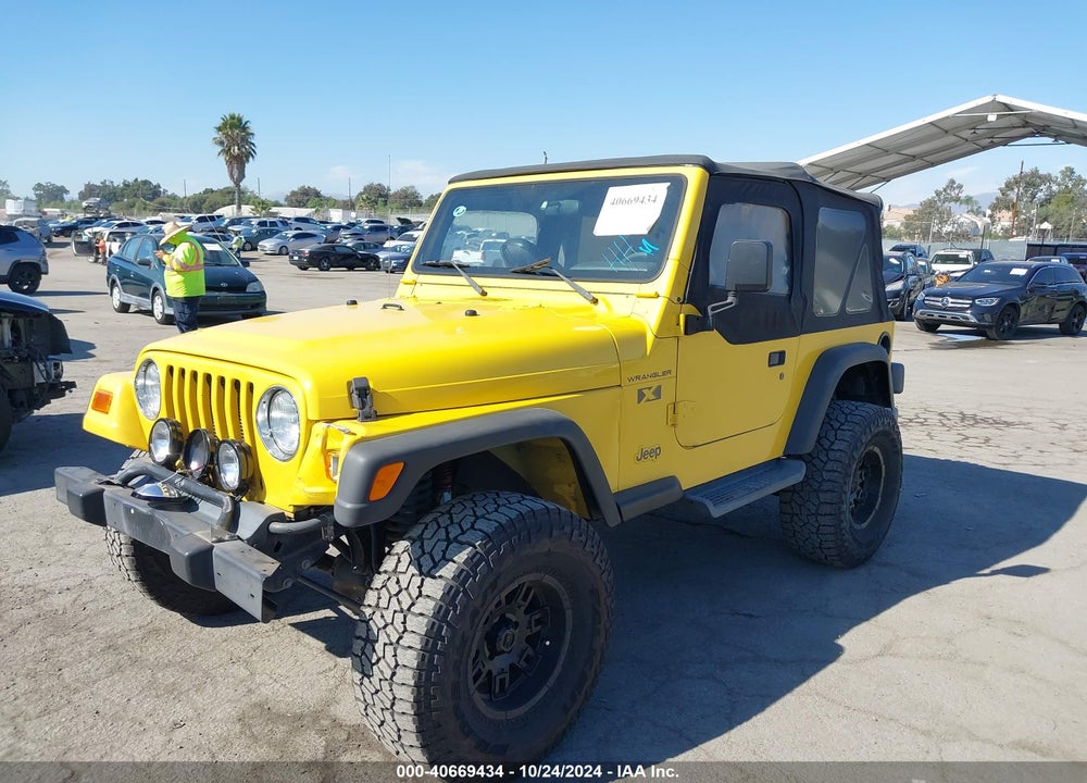 2002 JEEP WRANGLER X VIN: 1J4FA39S82P748061