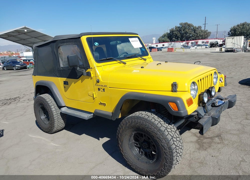2002 JEEP WRANGLER X VIN: 1J4FA39S82P748061