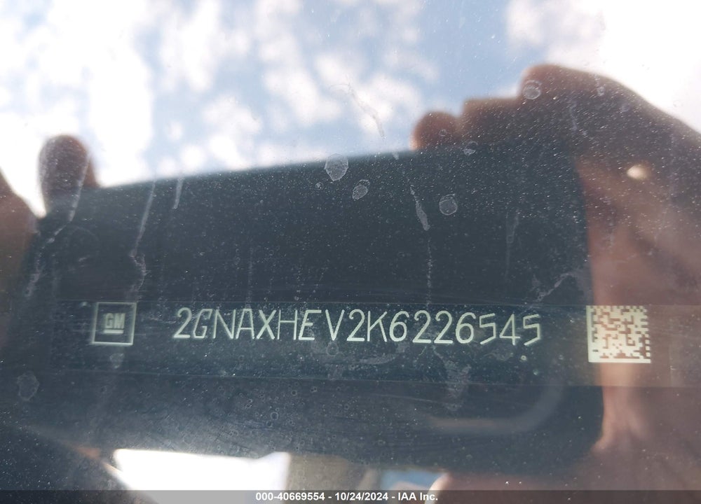 2019 CHEVROLET EQUINOX LS VIN: 2GNAXHEV2K6226545