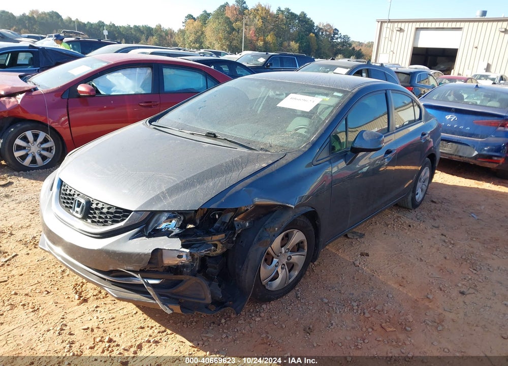 2013 HONDA CIVIC LX VIN: 2HGFB2F55DH567357