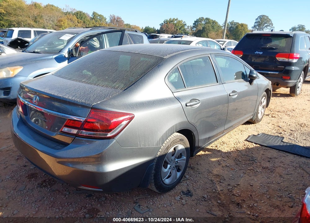 2013 HONDA CIVIC LX VIN: 2HGFB2F55DH567357