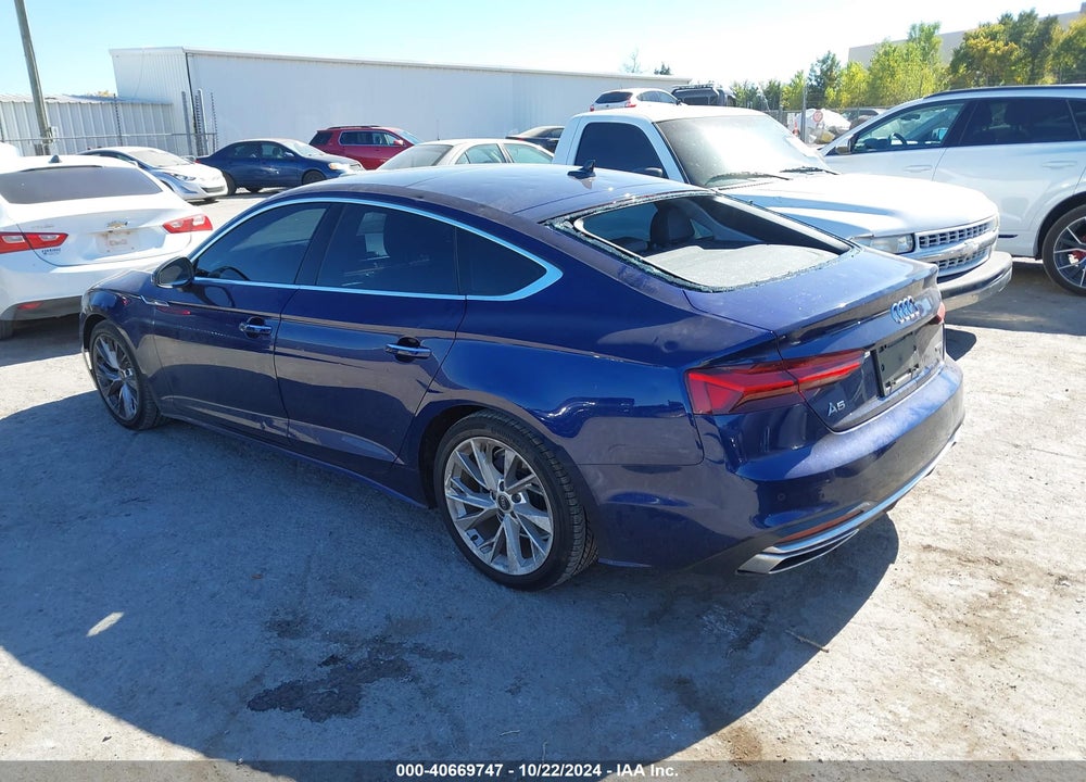 2022 AUDI A5 SPORTBACK PREMIUM PLUS 40 TFSI QUATTRO S TRONIC VIN: WAUCBCF55NA032596