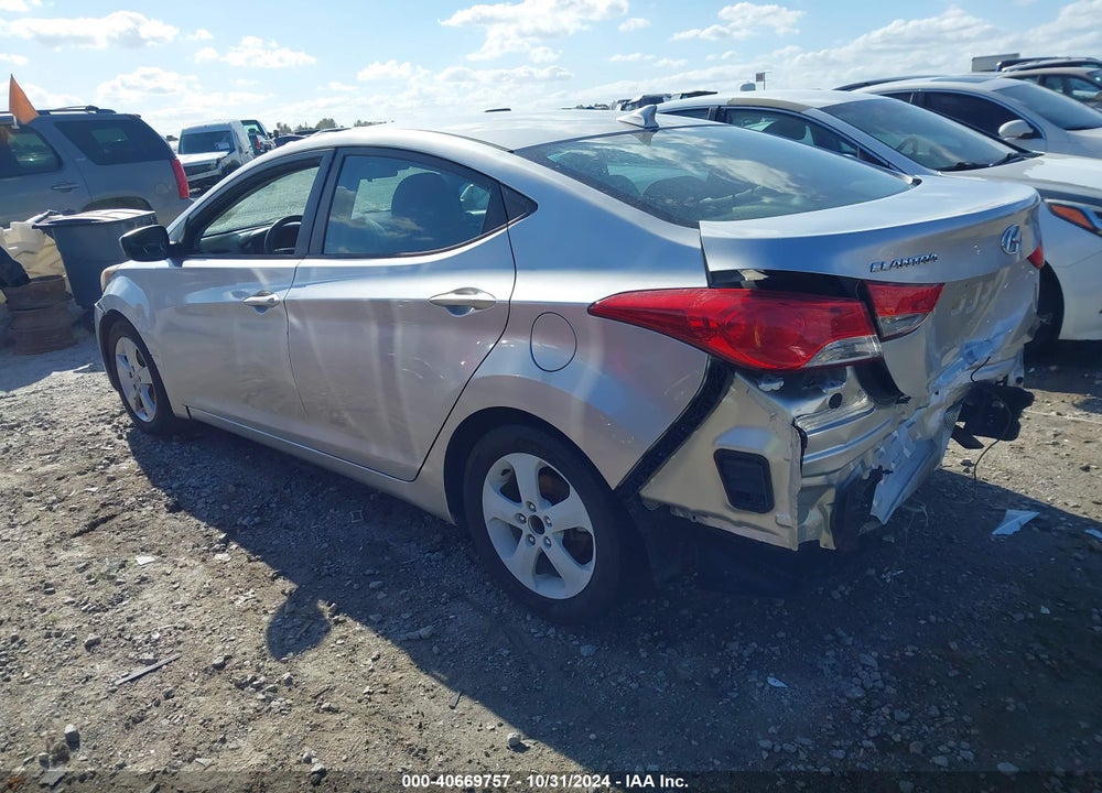 2013 HYUNDAI ELANTRA GLS VIN: 5NPDH4AE4DH367133