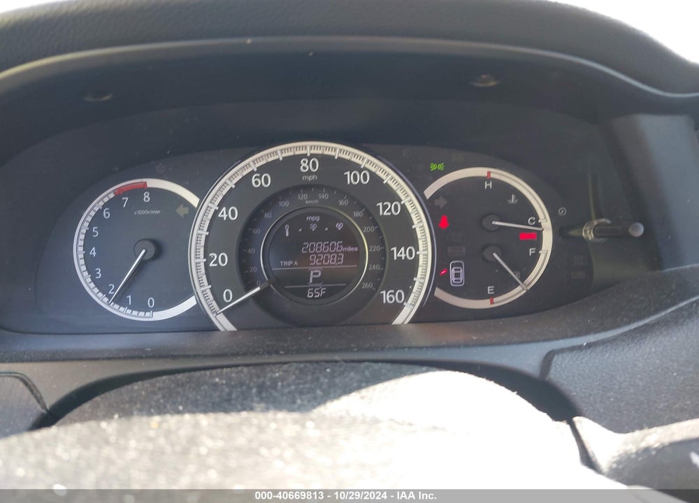2013 HONDA ACCORD EX-L VIN: 1HGCR2F86DA036434