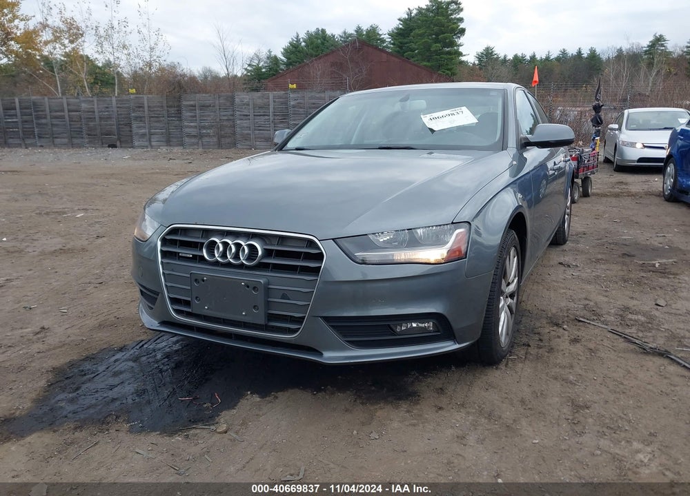 2014 AUDI A4 2.0T PREMIUM VIN: WAUBFAFL6EN038015