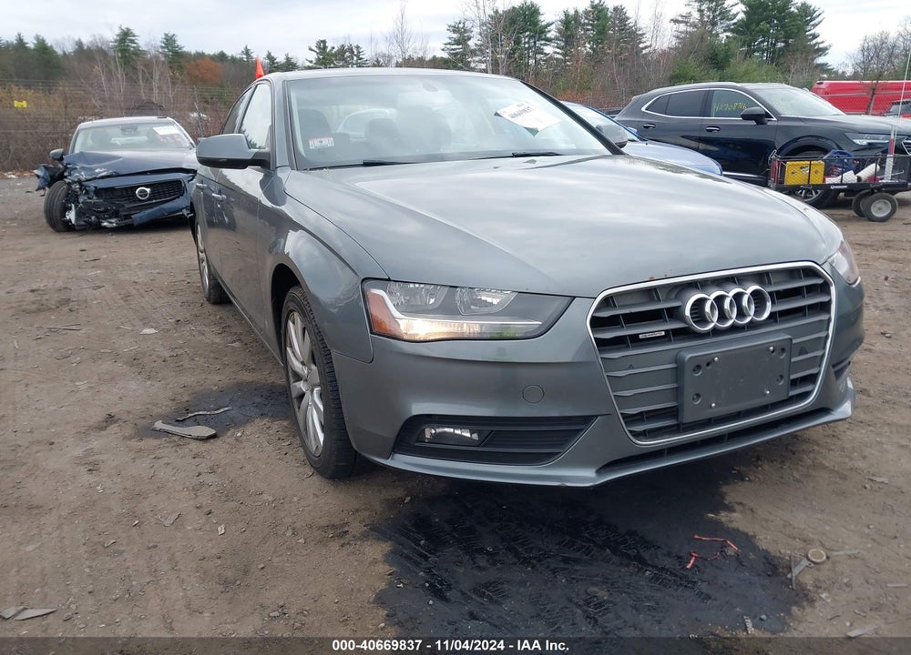 2014 AUDI A4 2.0T PREMIUM VIN: WAUBFAFL6EN038015